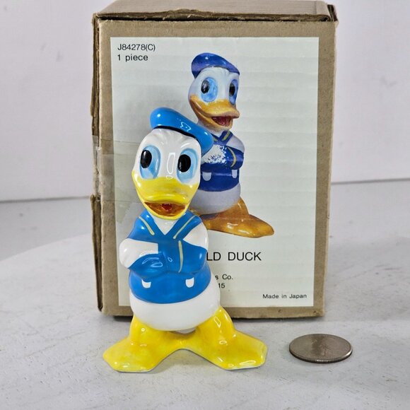 Vintage UCGC Japan Donald Duck Figurine Walt Disney Productions Original Box - Picture 10 of 10